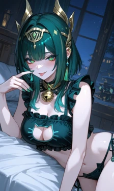 [Reiji] Nefer (Genshin Impact) – Cat Lingerie Temptation [AI Generated] 作品封面