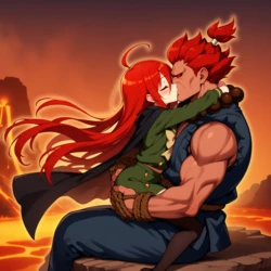 Anime waifus x Gouki [AI Generated]