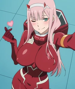 [Aindroidparanoid] Zero Two - Darling in the franxx [AI Generated] 作品封面