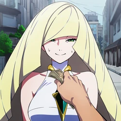 [Pixiv] プじだむの島/Pujidamu no Shima (15106284) - Lusamine: Compensated Dating Blowjob [AI Generated] 作品封面